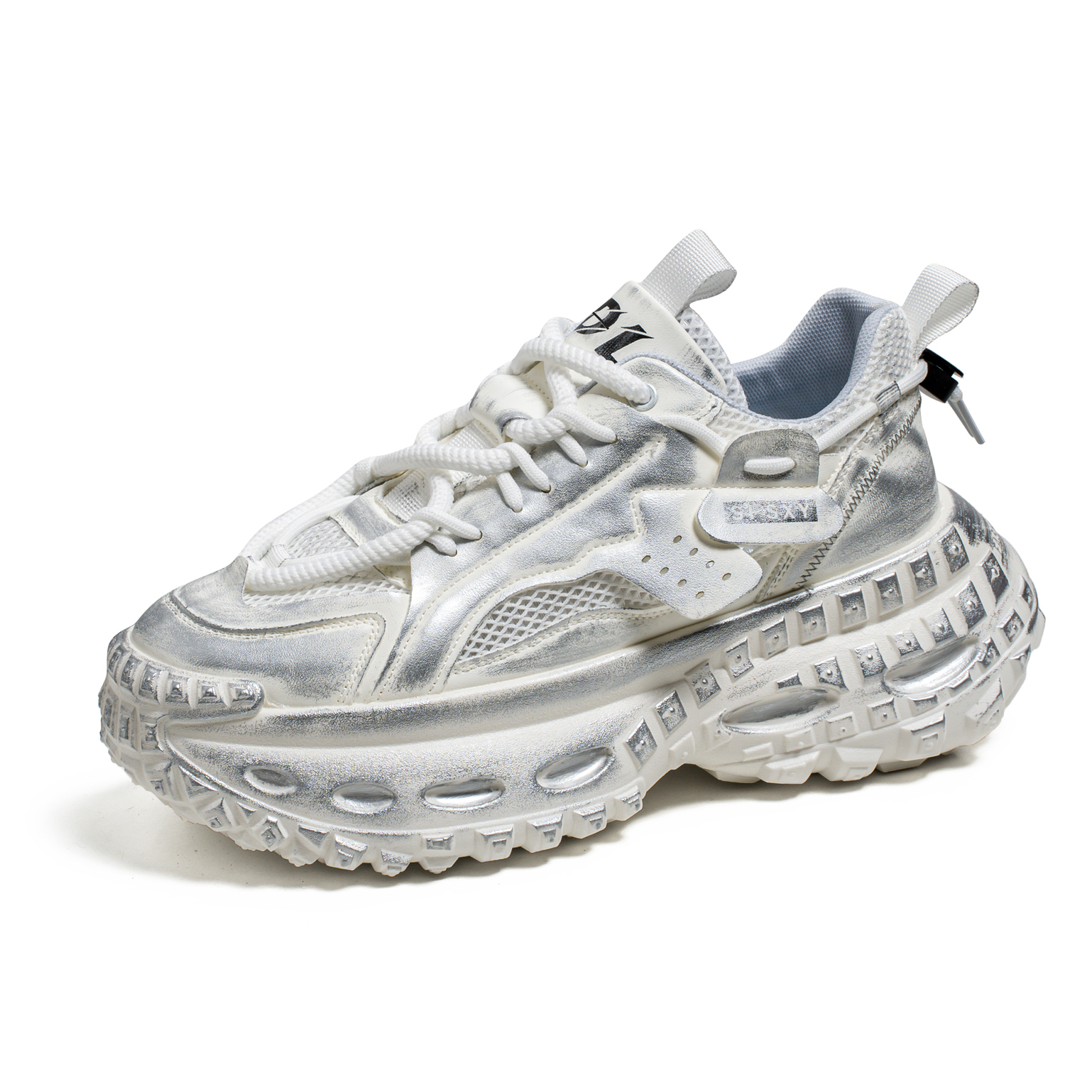 

TELENT Износостойкие дышащие низкие массивные кроссовки мужские белые, цвет White