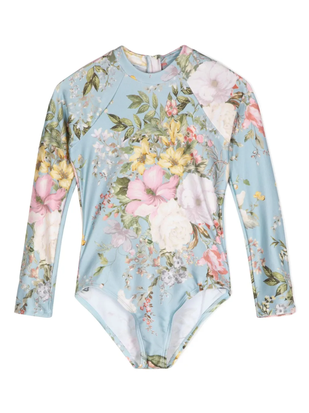 

Купальник Waverly с цветочным принтом ZIMMERMANN Kids, синий