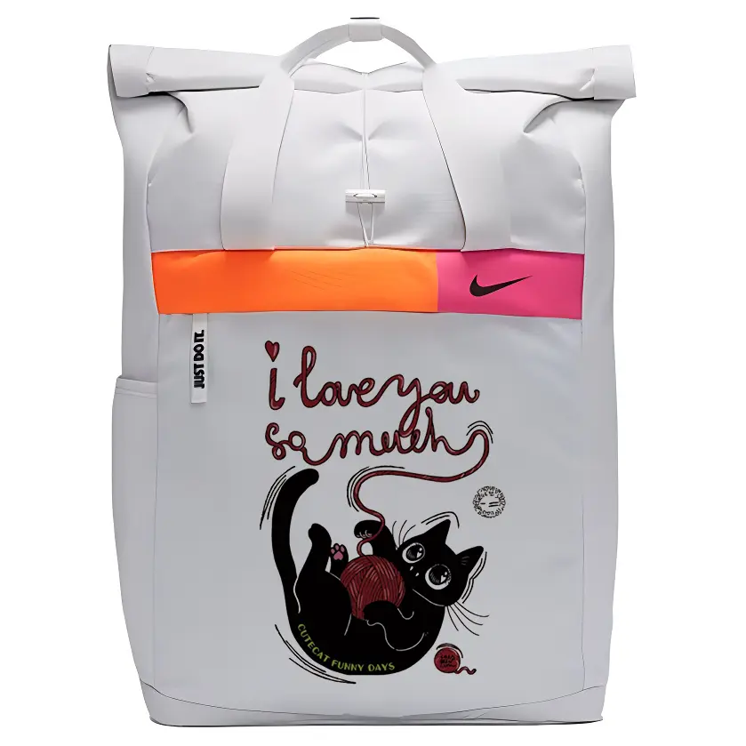 

Nike Тканевый рюкзак унисекс белый, Totoro Kitten
