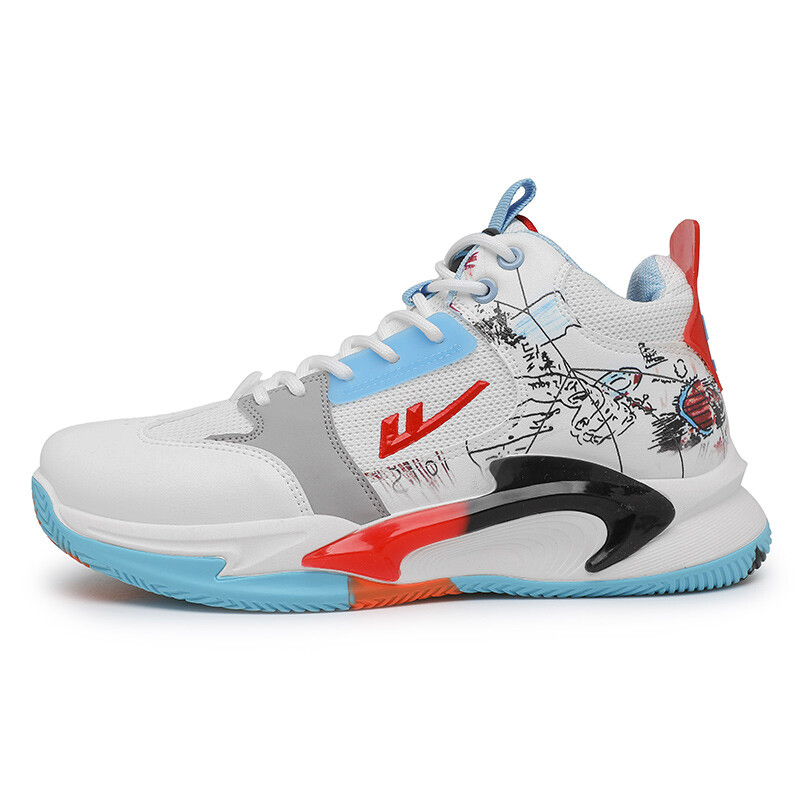 

Баскетбольные кроссовки Basketball Shoes Men High-Top Blue/Red/Grey/Black/ Warrior