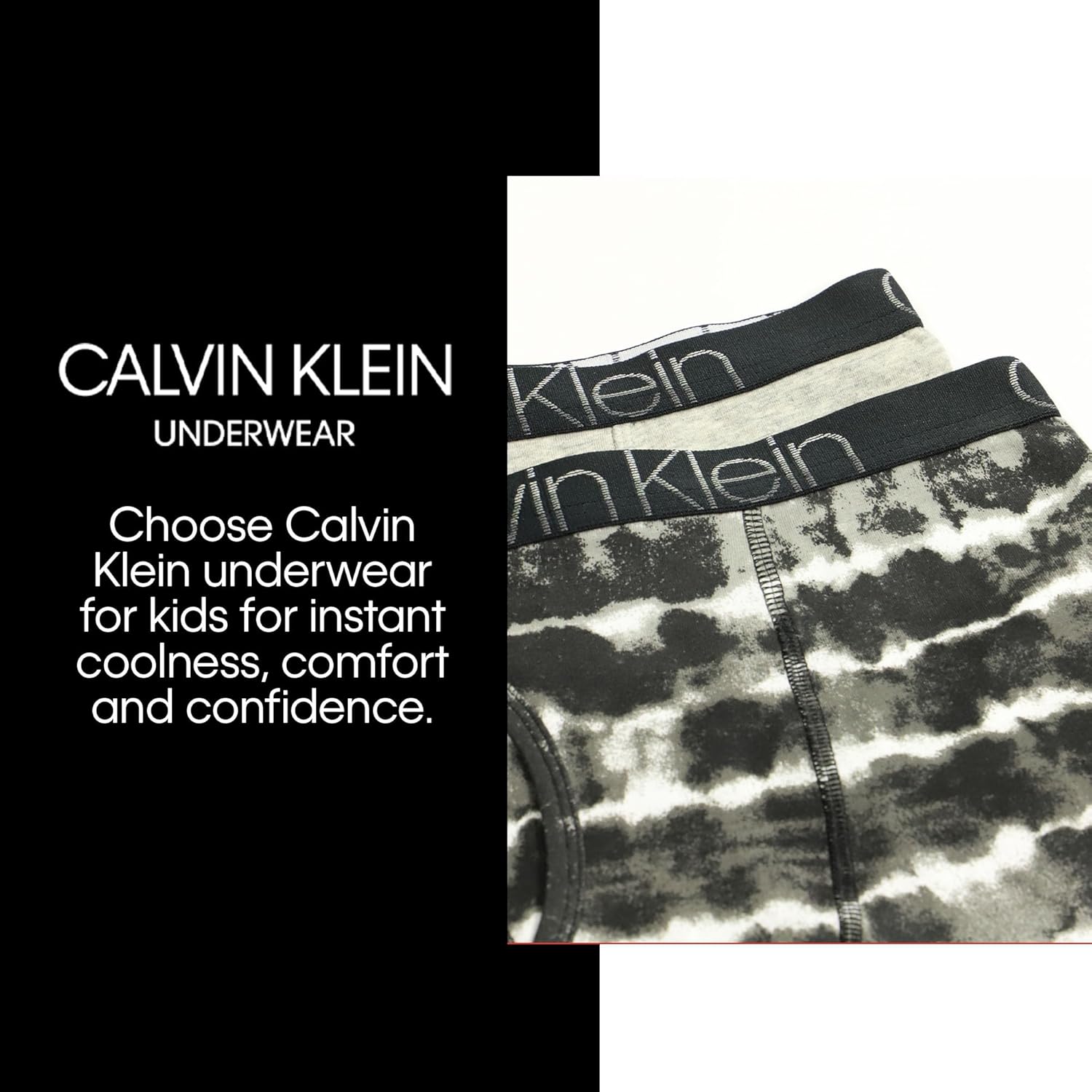 Современные хлопковые трусы-боксеры Calvin Klein для мальчиков (5 шт.), Black/Grey/White/Indigo/Navy — фото 2