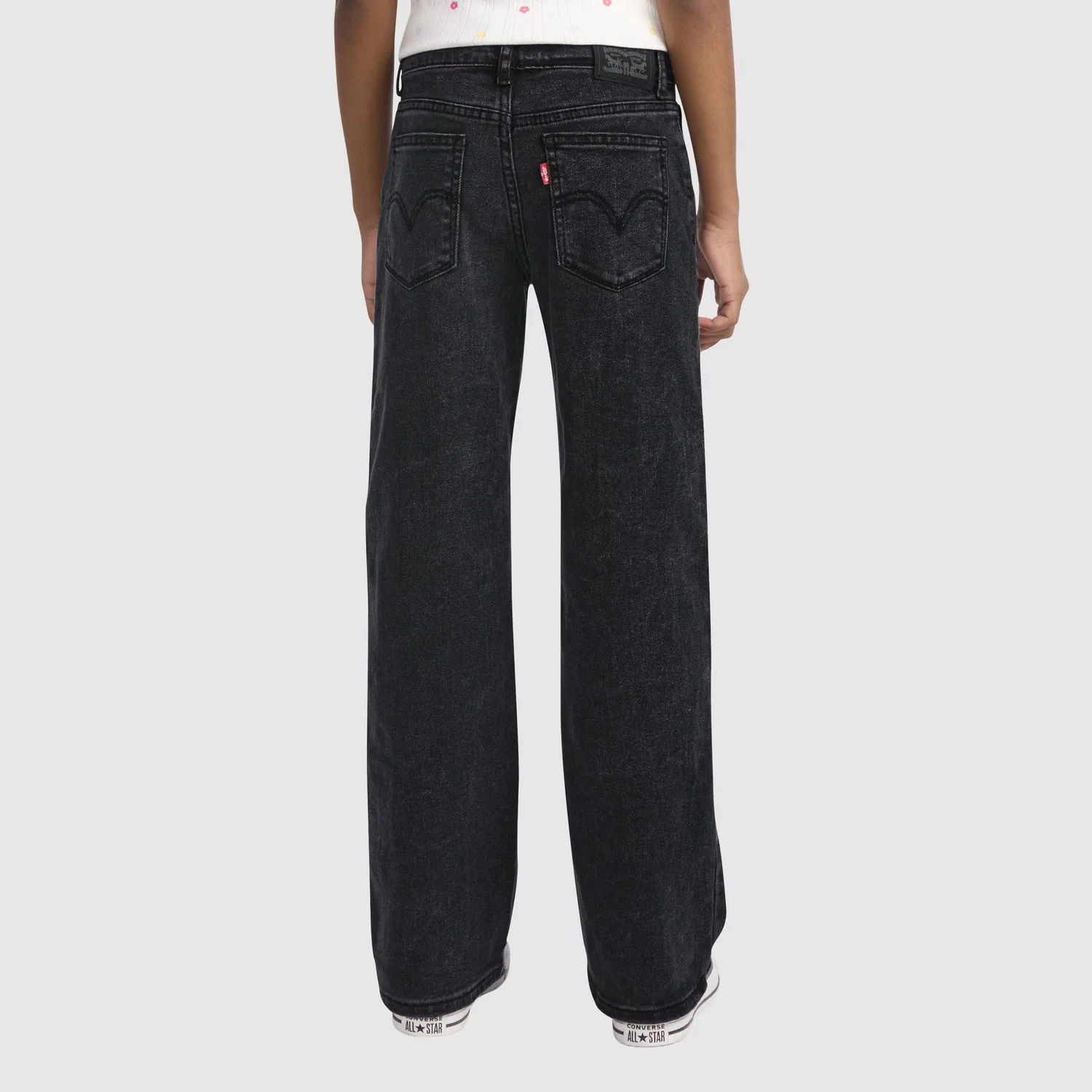 Широкие джинсы для девочек 7-16 лет Levi's, Dark Wash — фото 4