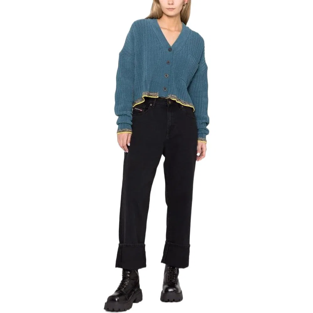 Джинсы женские black moderate straight fit DIESEL — фото 3