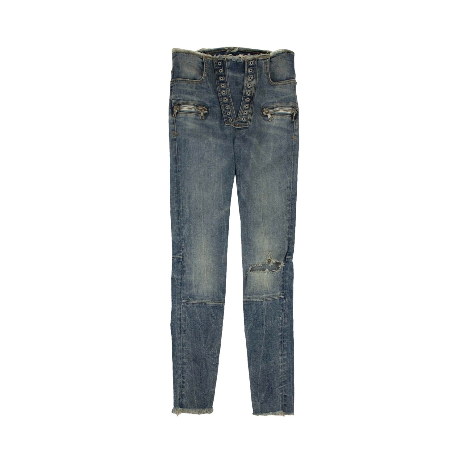 

Джинсы скинни Unravel Project Denim на шнуровке, цвет Синий