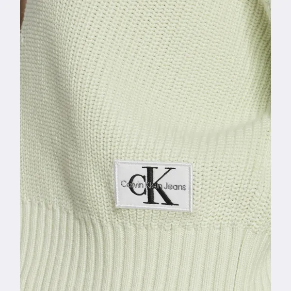 Кардиган стандартного кроя Calvin Klein, зеленый — фото 4