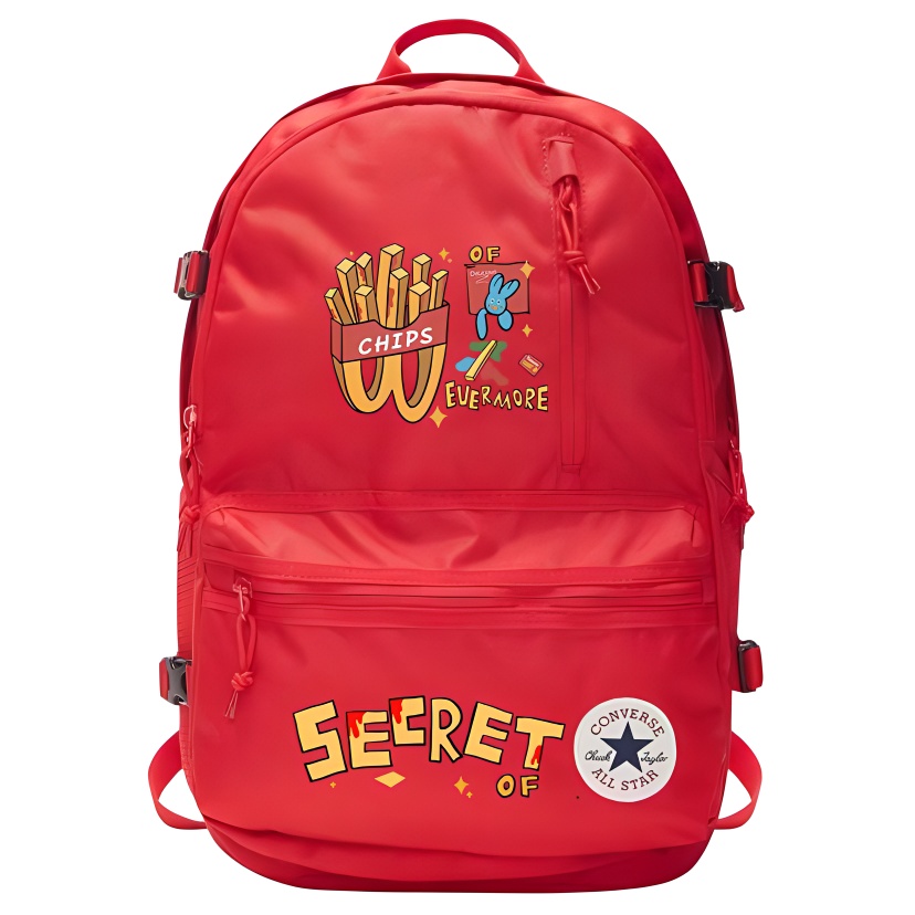 

Converse Полиэстеровый рюкзак унисекс красный, French Fries