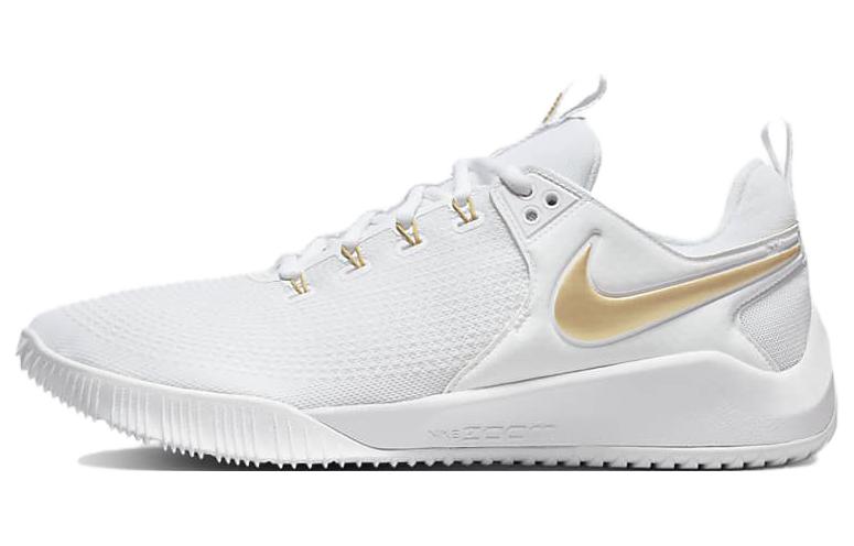 

AIR ZOOM HYPERACE 2 устойчивые к истиранию дышащие низкие кроссовки для тренировок унисекс белый золотой Nike, белый золотой