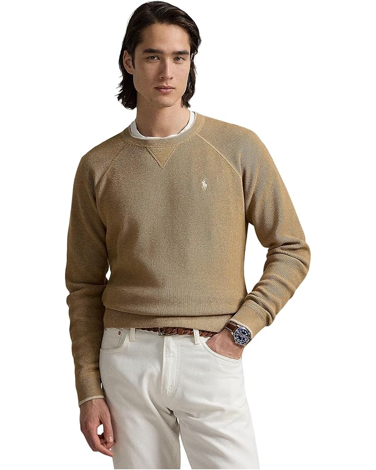 

Свитер Polo Ralph Lauren Textured Cotton Sweater, цвет Camel Combo