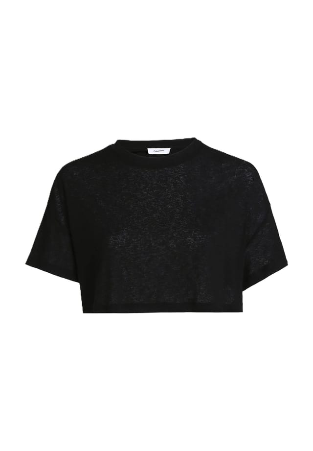 

Укороченная футболка Calvin Klein, черный