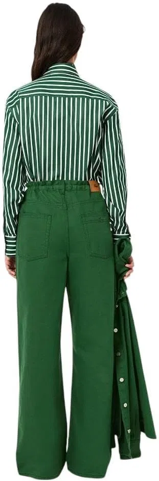 Женские джинсы Lacoste, широкого кроя, синие — фото 3