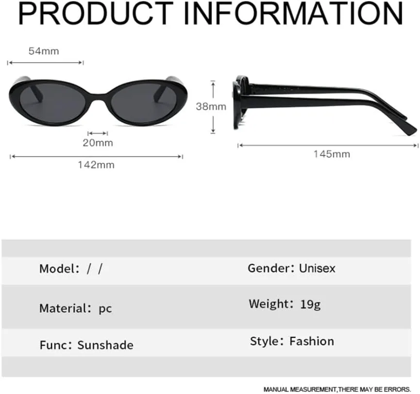 

Овальные винтажные солнцезащитные очки для женщин, ретро-солнцезащитные очки для женщин, маленькая оправа, зеркальные, прозрачные, черные XLUMIO, Black Gray