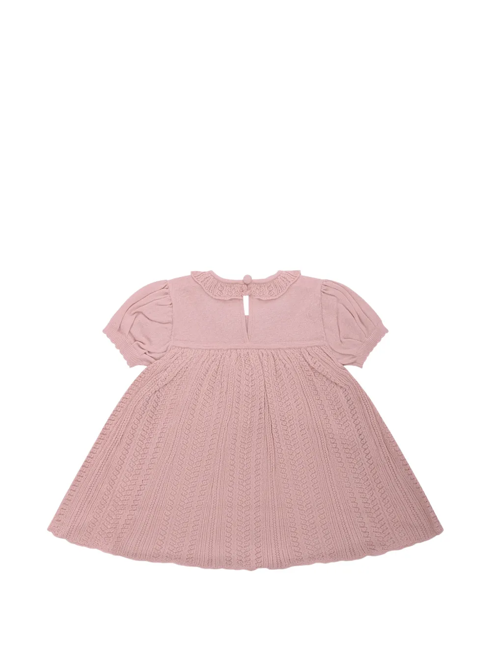Платье с оборками и логотипом Emporio Armani Kids, розовый — фото 2