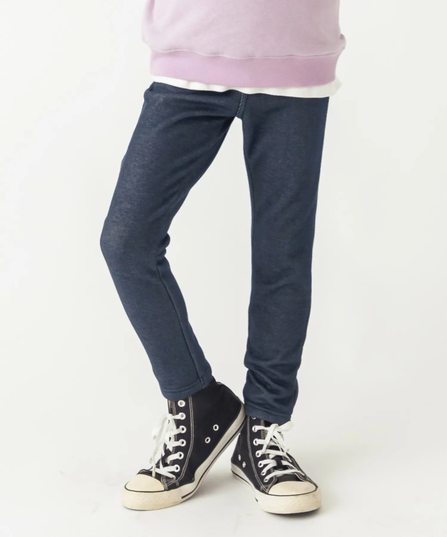 Детские штаны с флисом внутри ever closet model 32630 синие