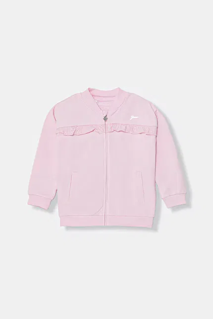 Толстовка детская на молнии Guess, розовый