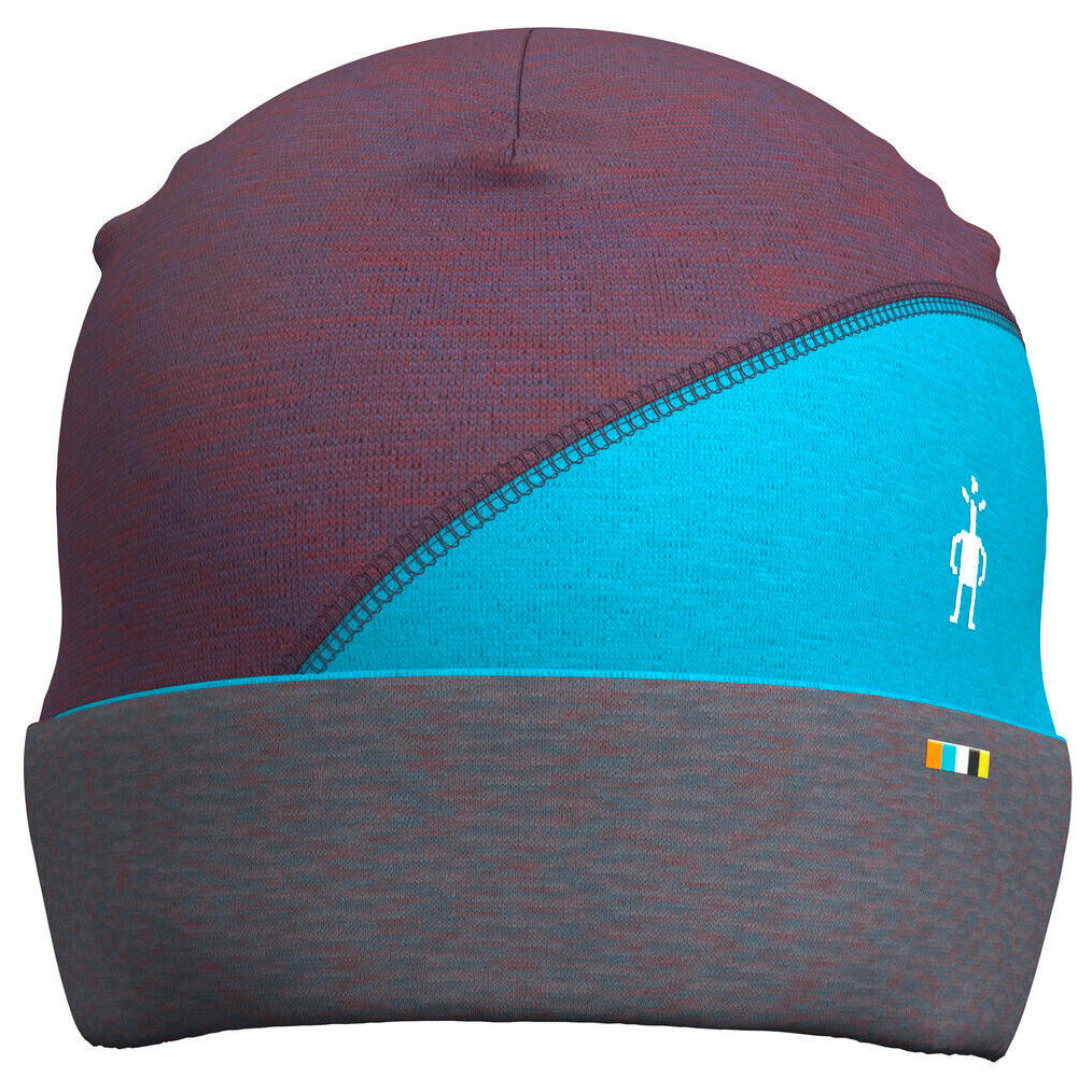 

Шапка Smartwool Thermal Merino Colorblock Beanie, цвет Purple Iris Heather