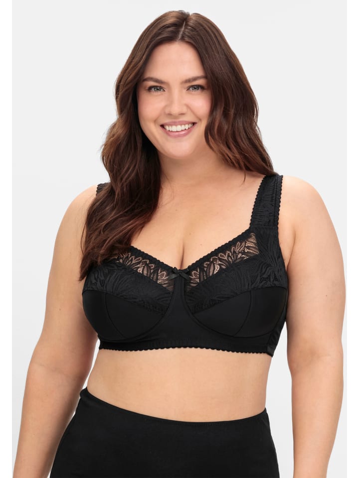 

Бюстгальтер без косточек sheego, черный