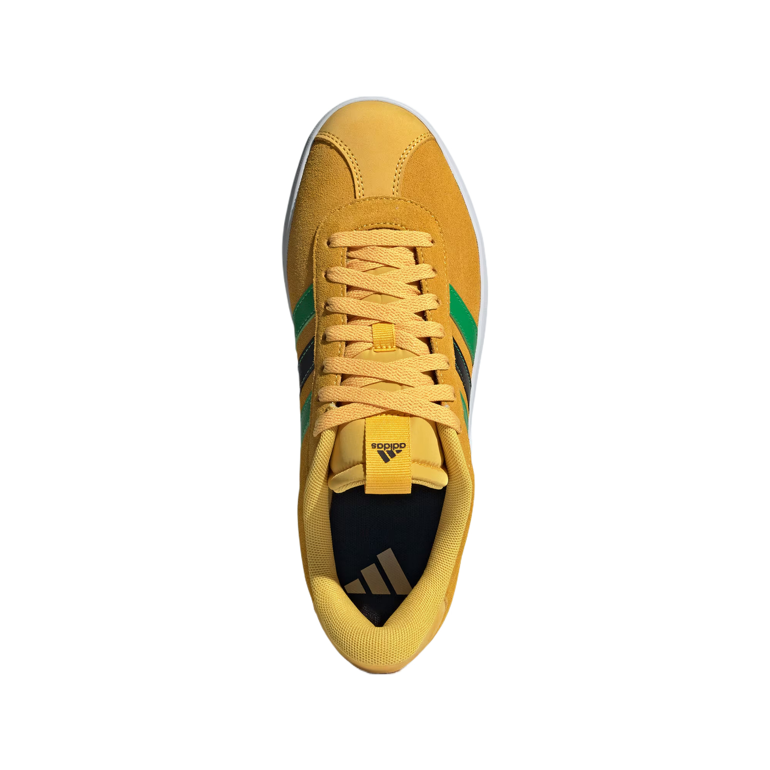 Антискользящие и износостойкие теннисные кроссовки низкие унисекс Gold/Fresh Green/No. 1 Black Adidas, Gold/Bright Green/Black No. 1