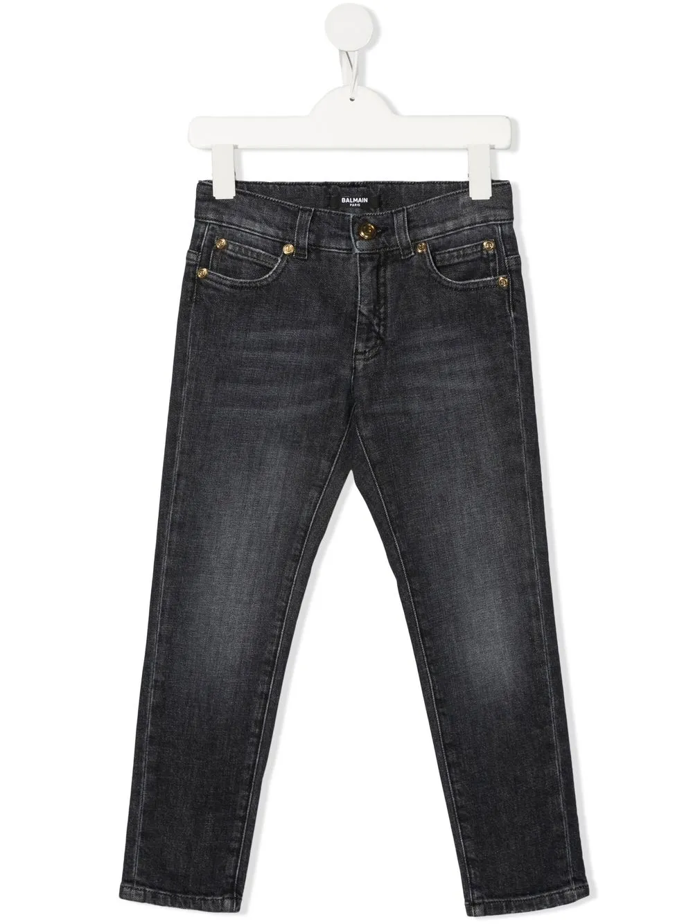 

Джинсы кроя слим Balmain Kids, серый
