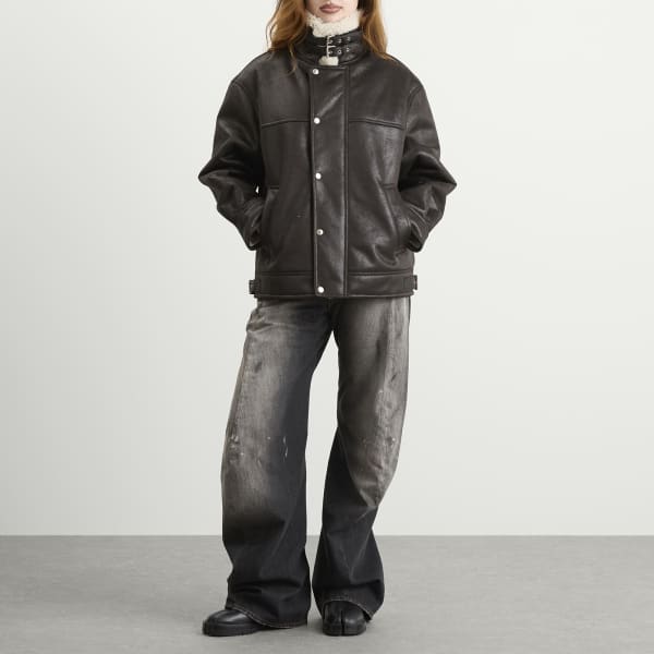 Трафальгарские мешковатые джинсы Acne Studios, черный — фото 4