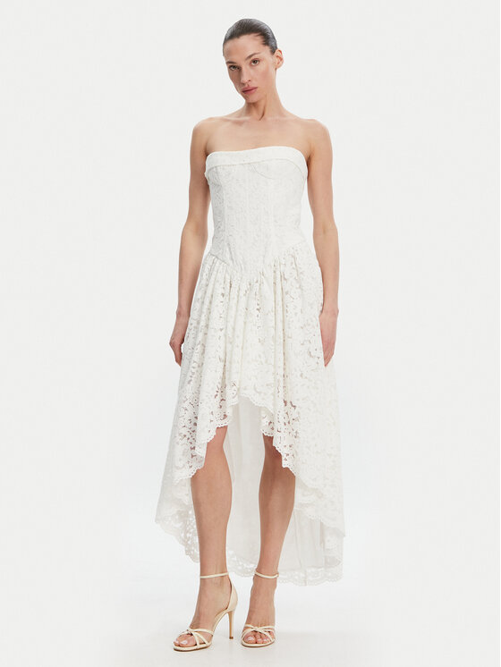 

Коктейльное платье стандартный крой Felicidad Strapless 59843DB Bardot, белый