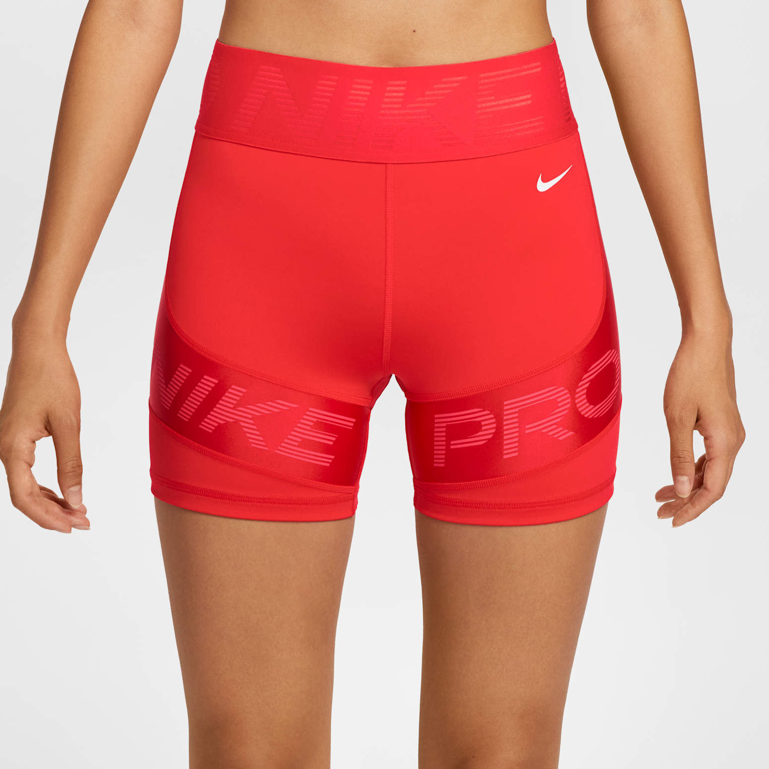 Шорты (WMNS) Nike Pro Sculpt Dri-Fit High Waisted Biker Shorts 'Light Crimson' — фото 2