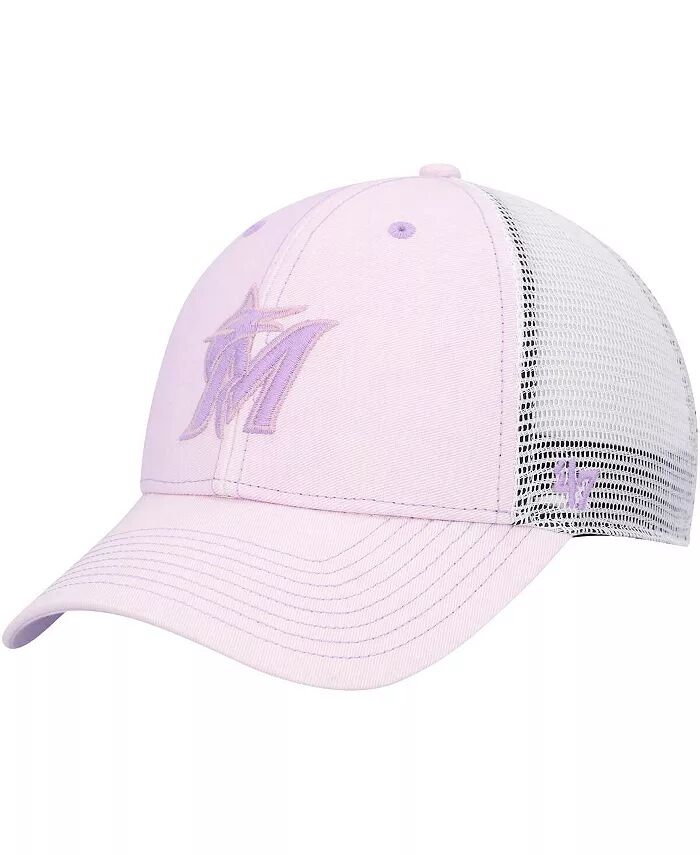 

Женская фиолетовая бейсболка Miami Marlins Haze MVP Trucker Snapback '47 Brand