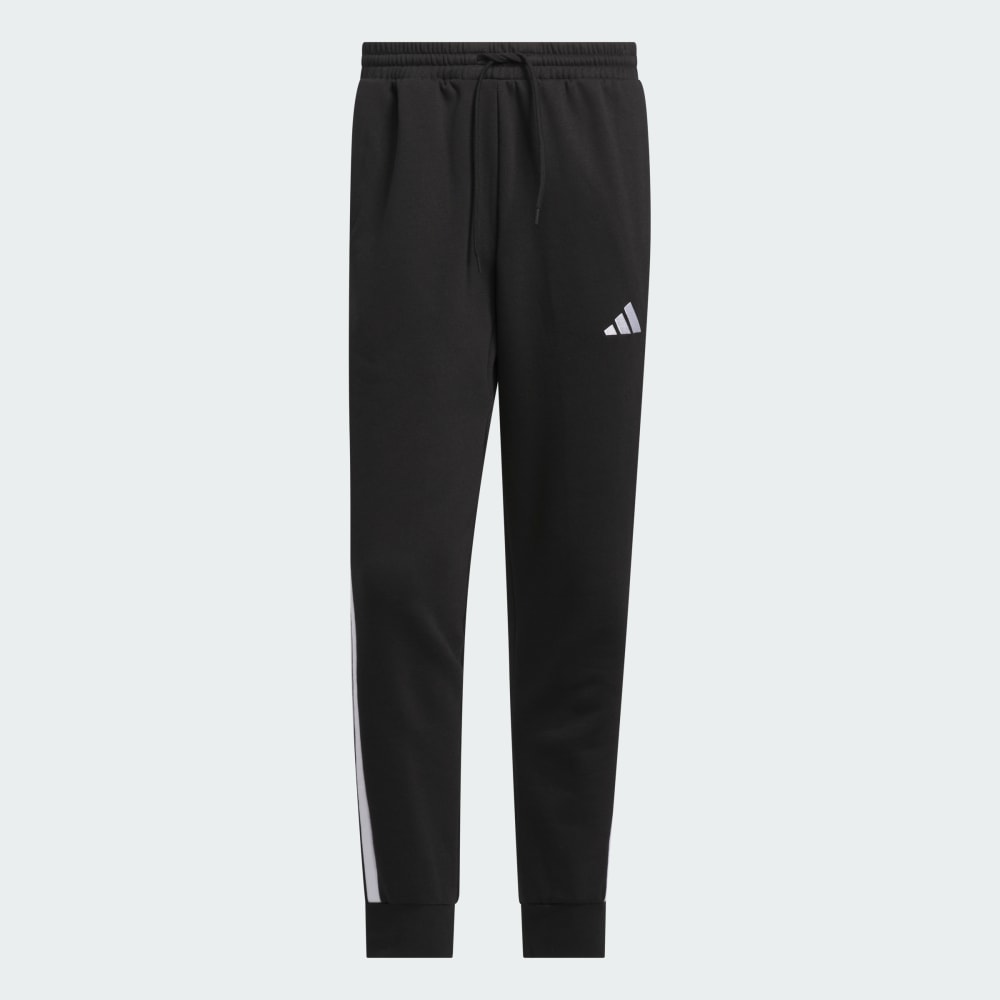 Спортивные брюки Adidas Essentials 3-Stripes Fleece Pants, черный/белый — фото 4