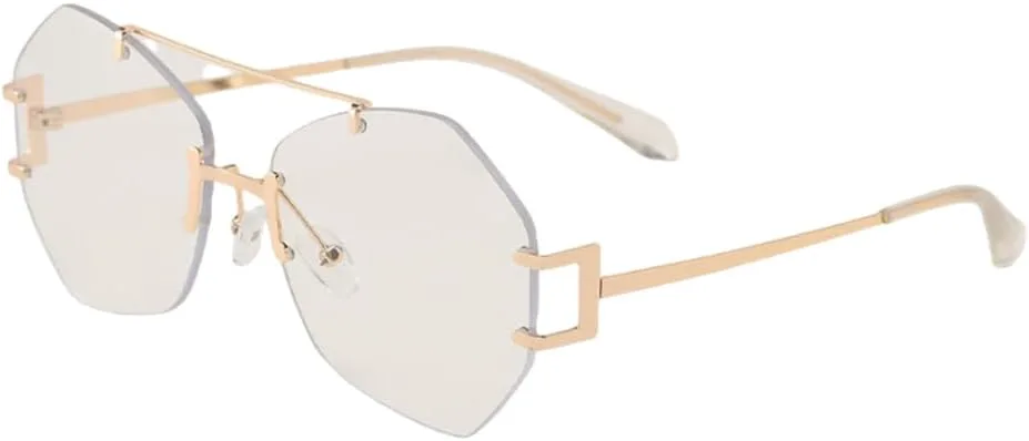 

Солнцезащитные очки 2027 года с многоугольной металлической оправой и двойным оправой, для женщин и мужчин, защита от ультрафиолета UV400 MTZJH, One Color