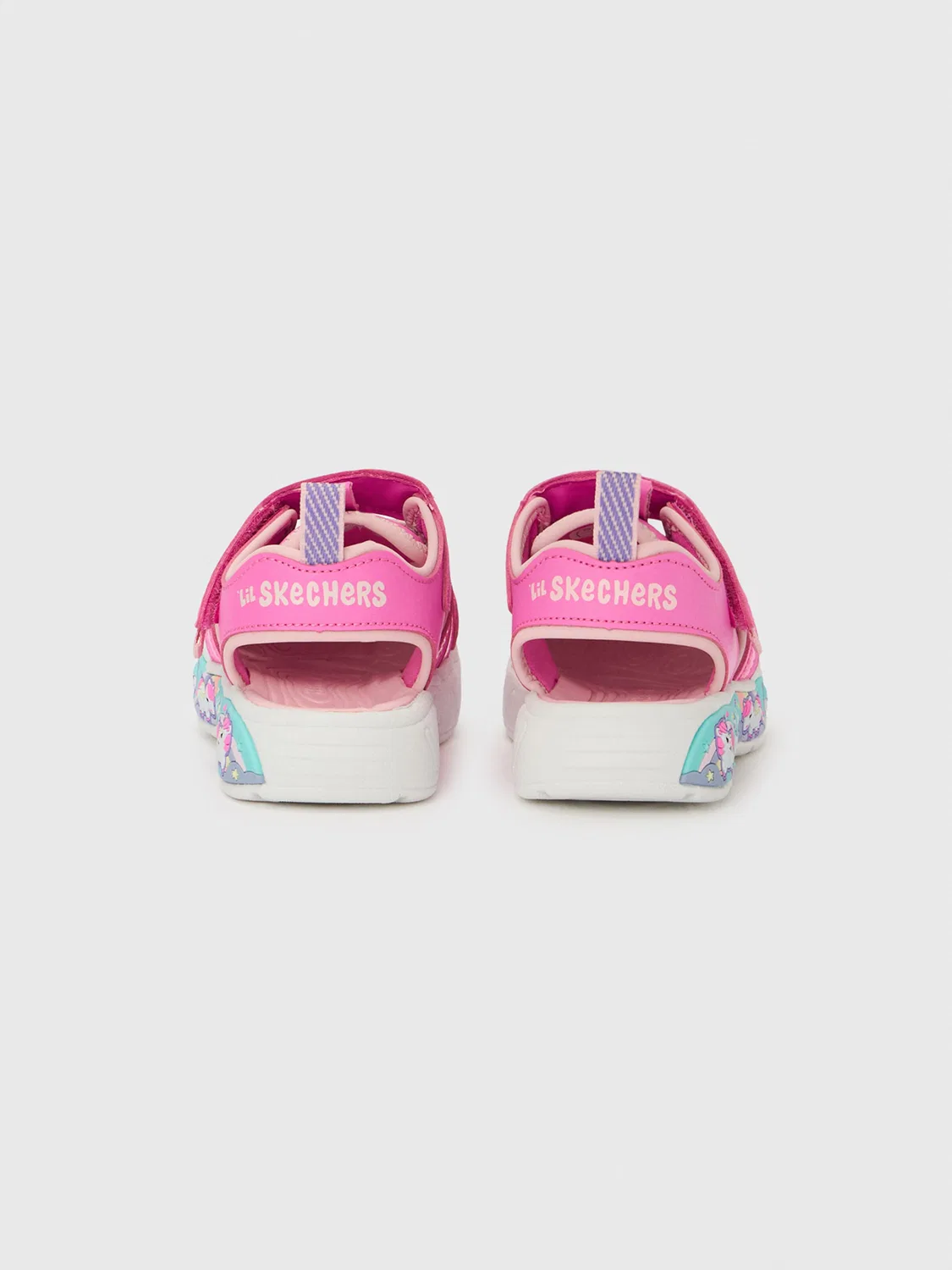 Сандалии Skechers PLAY SCENE SPLASH - CUTE CREW светло-розового цвета — фото 4