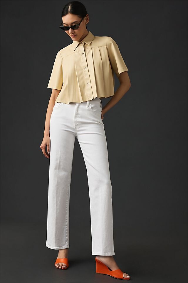 

Джинсы MOTHER The Rambler на молнии до щиколотки, цвет fairest of them all