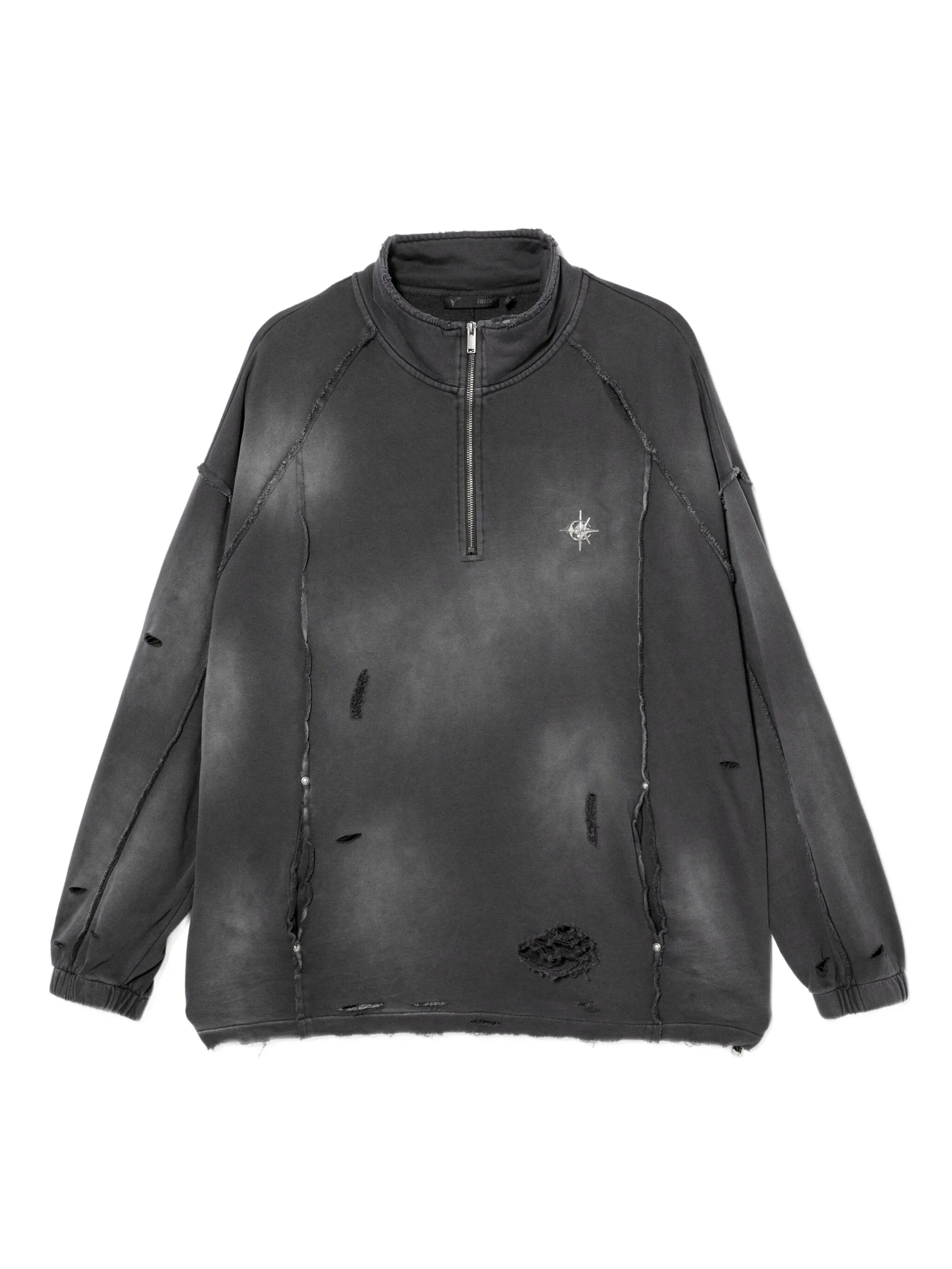 

Толстовка с эффектом потертости Five Cm, серый