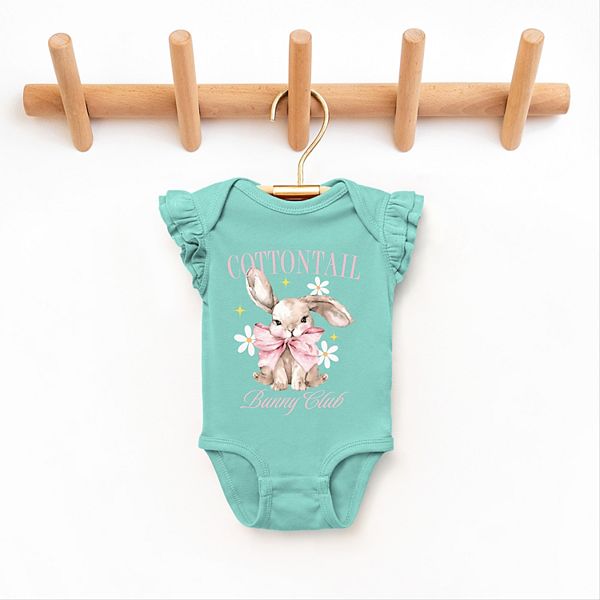 

Боди с рукавами-фонариками Coquette cottontail bunny club The Juniper Shop, Black