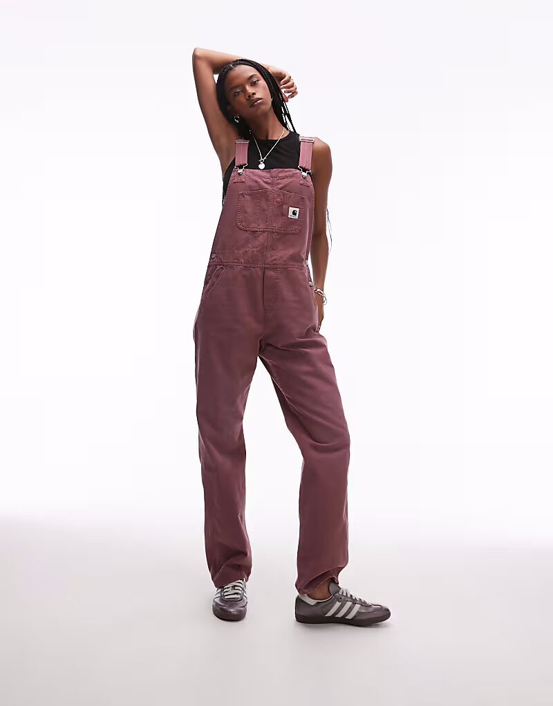 

Комбинезон Carhartt WIP цвета пыльно-розовый