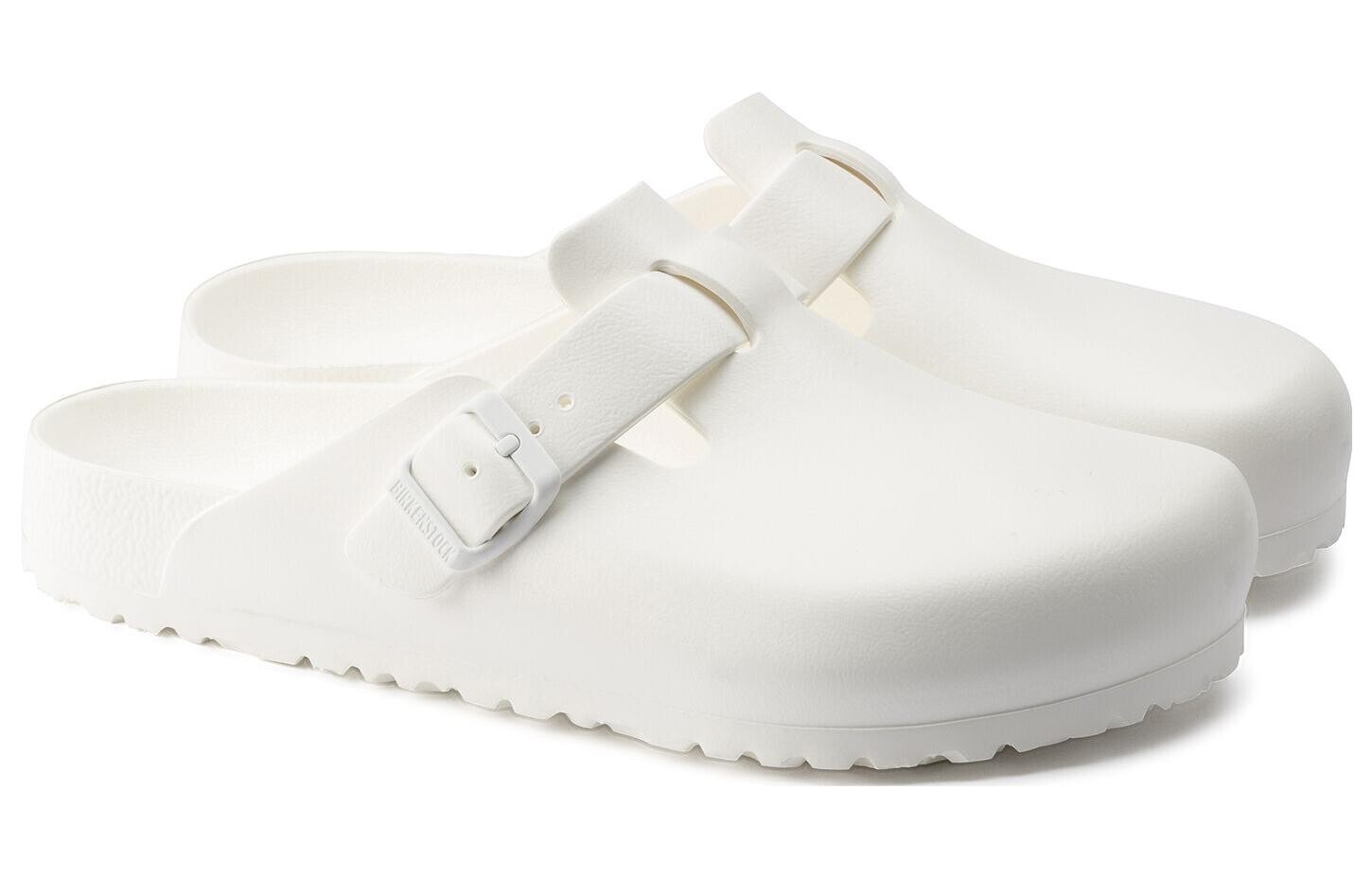 Мюли женские с закрытым носком женские Birkenstock, белый — фото 3