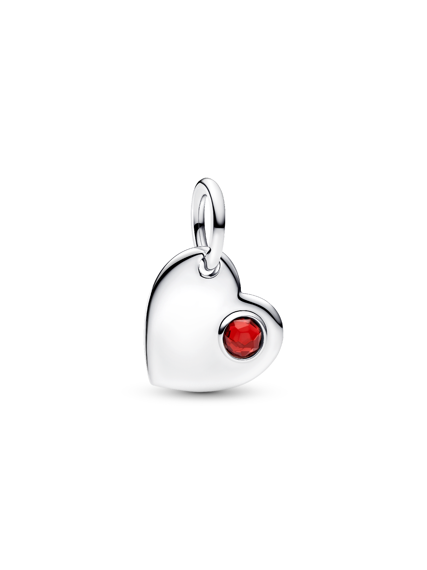 

Подвеска-сердце из красного камня января Pandora, серебро 925 пробы