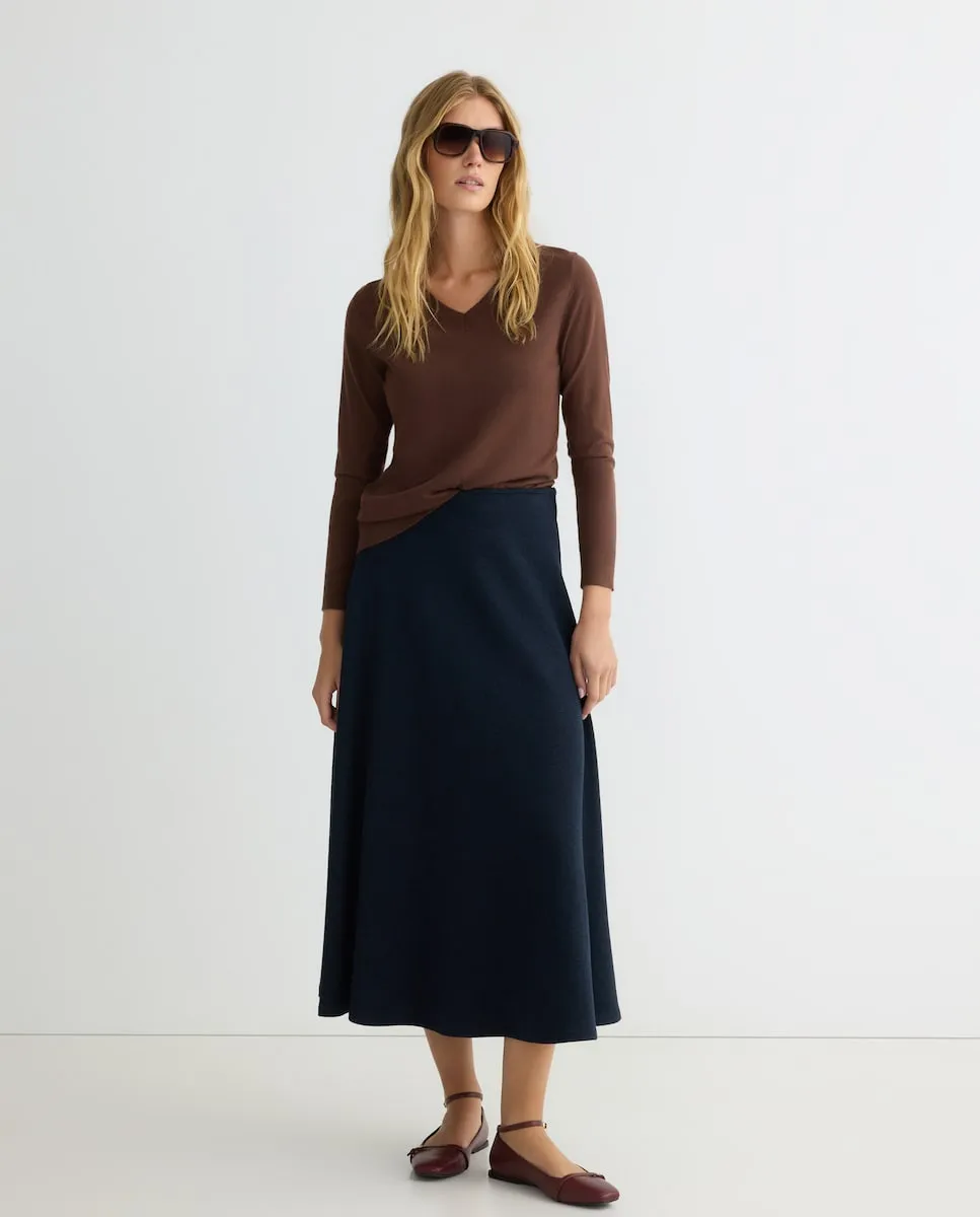 

Женский свитер с длинным рукавом однотонный Zermatt, коричневый