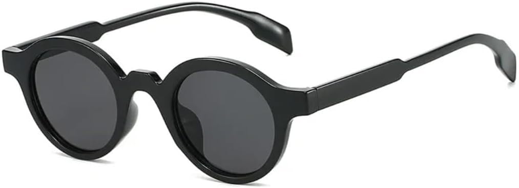 

Солнцезащитные очки с защитой UV400 | Маленькие круглые панк-очки с градиентными линзами | для женщин и мужчин, для занятий спортом на открытом воздухе и вождения LXLHWN, Black Grey