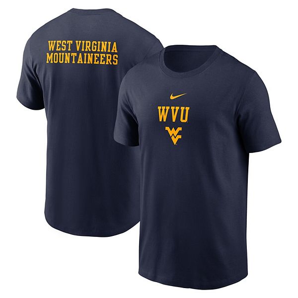 

Мужская футболка navy west virginia mountaineers 2-hit stacked Nike