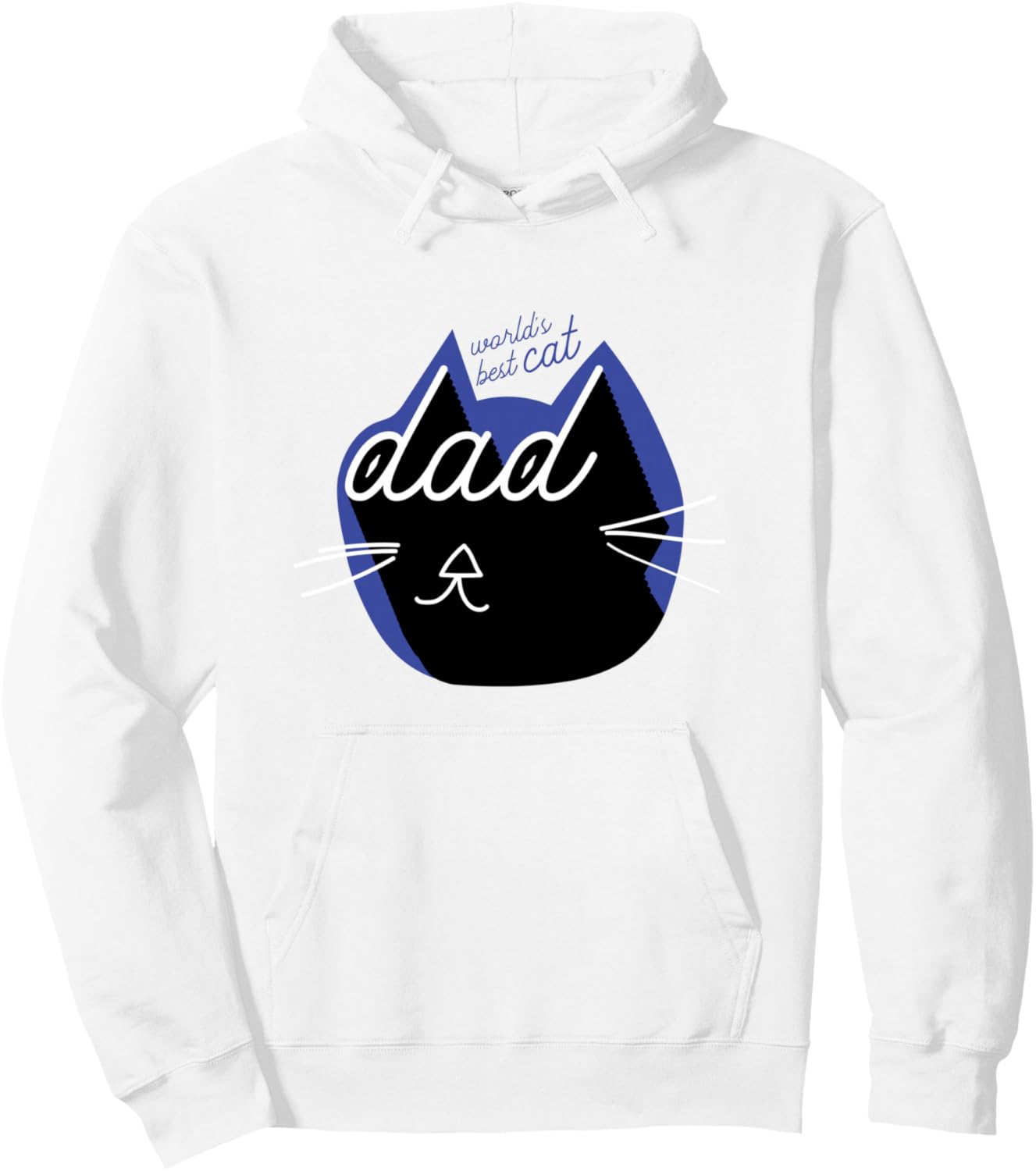 

Худи в винтажном стиле «Лучший папа кота в мире» Cats Are My Kind Of People Tees, белый