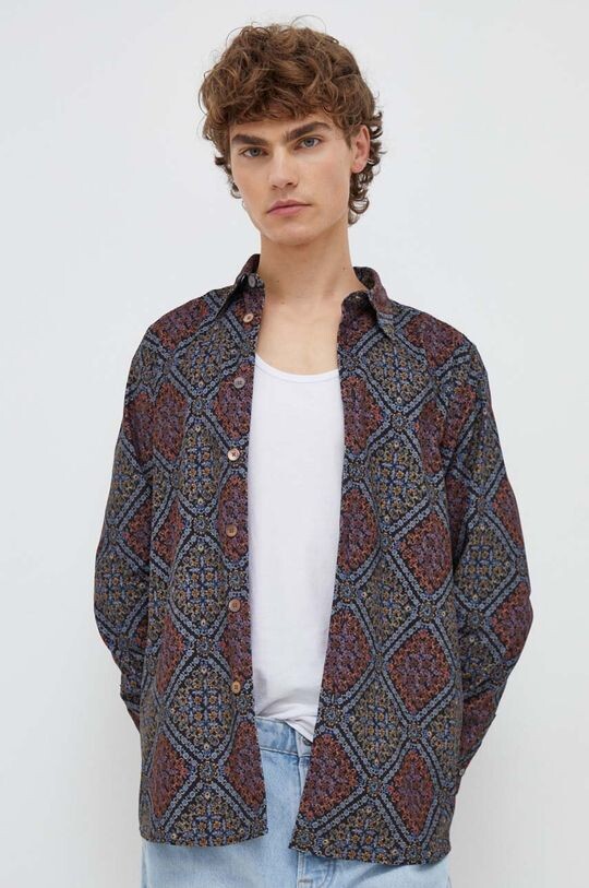 

Хлопчатобумажную рубашку PS Paul Smith, черный