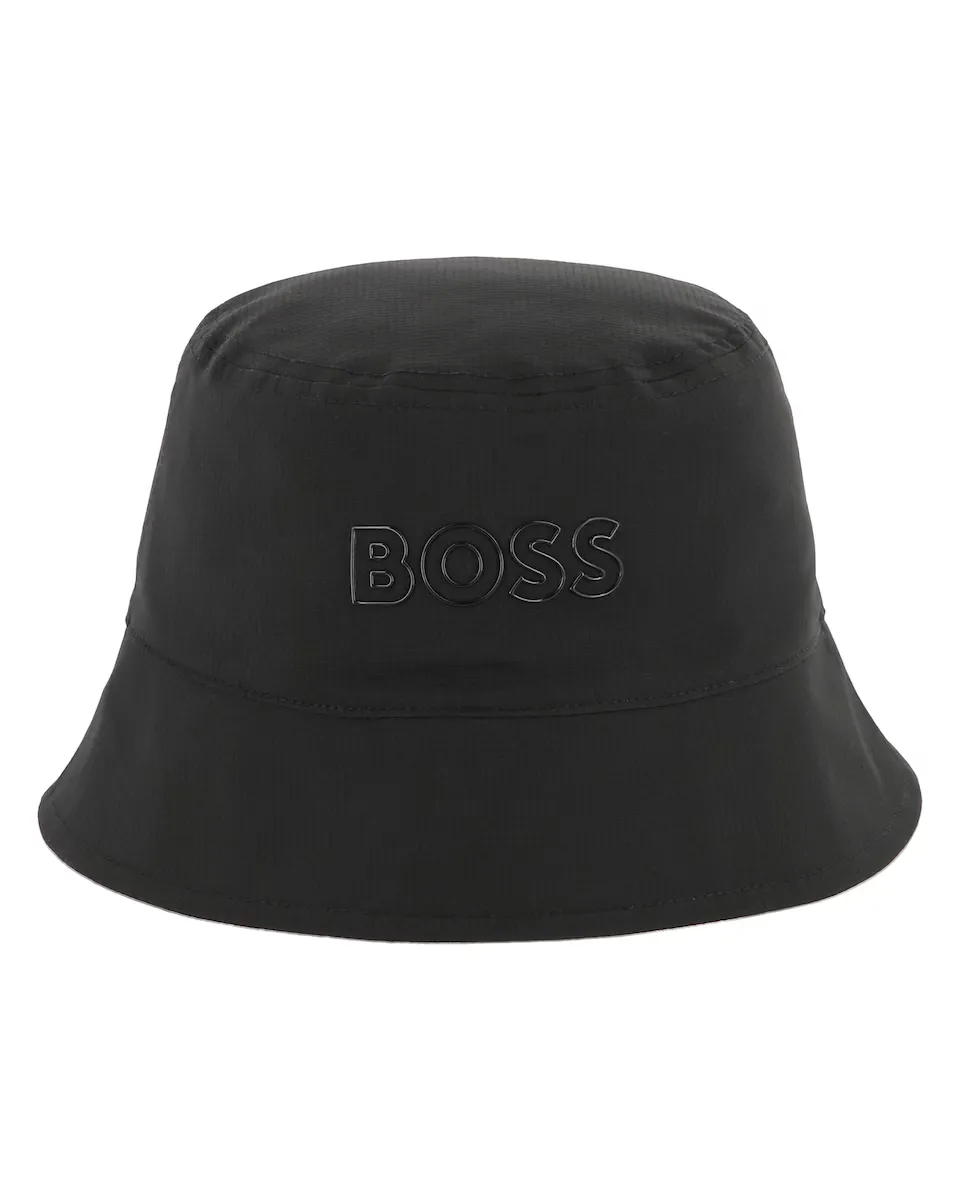 

Двусторонняя детская шапка с логотипом спереди BOSS Kidswear, черный