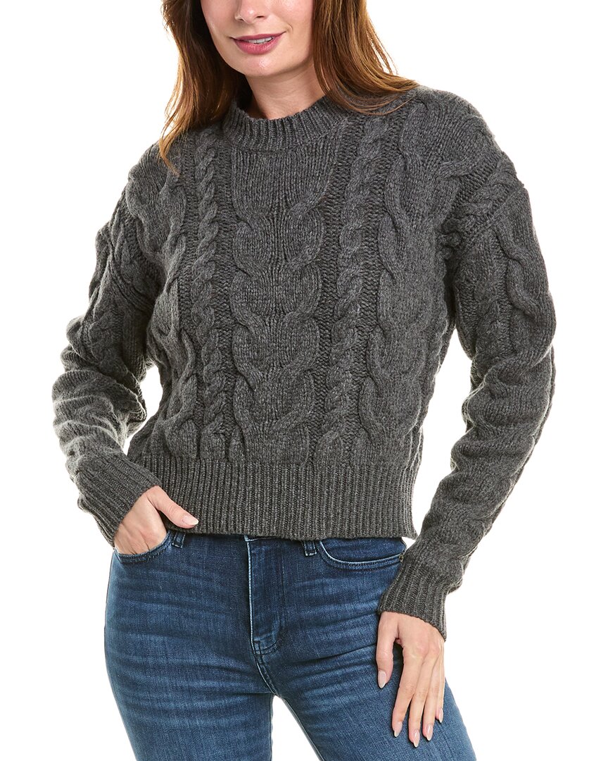 

Свитер из джинсовой ткани и шерсти FRAME FRAME Denim, серый