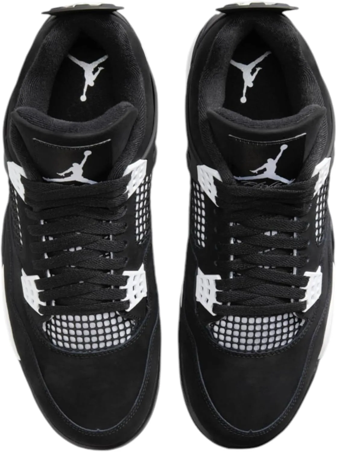 Мужские кроссовки Nike Air Jordan 4 Retro, черно-белый — фото 4