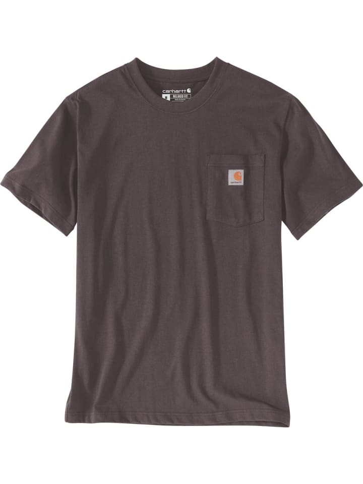 

Футболка K87 Pocket S/S 103296 коричневого цвета CARHARTT, Коричневый, Футболка K87 Pocket S/S 103296 коричневого цвета CARHARTT