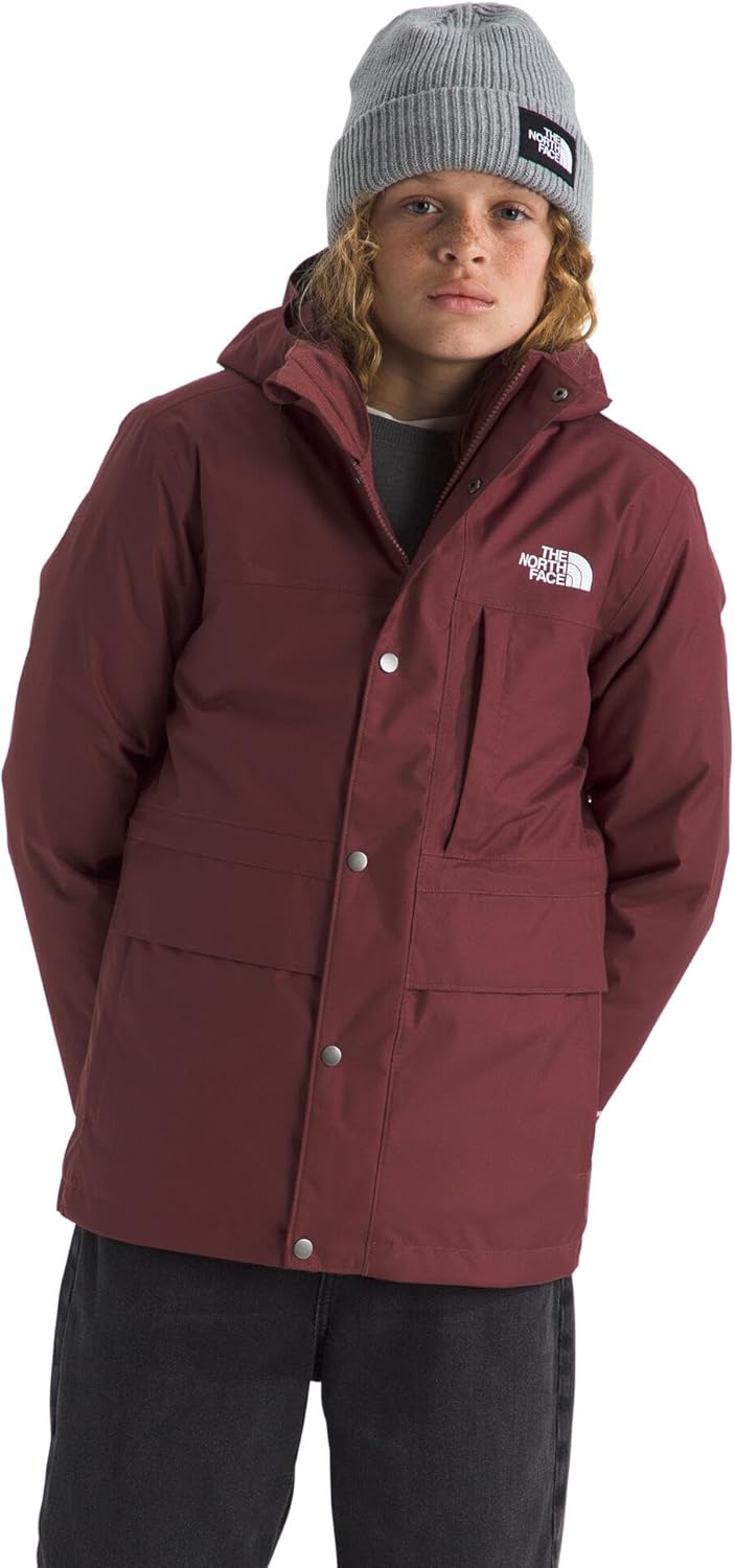 Куртка подростковая North Down Triclimate 3-в-1 THE NORTH FACE | Водонепроницаемая, с проклеенными швами, пришитым капюшоном и двусторонним внутренним слоем, Sumac — фото 4