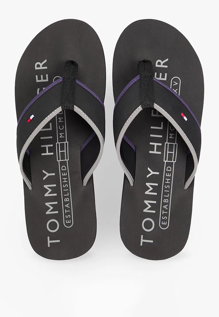 Сандалии Hilfiger Tumble Beach, модель TH Mainline, Tommy Hilfiger, черный — фото 2