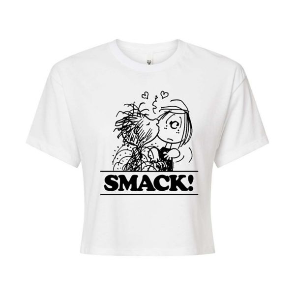

Укороченная футболка Juniors с рисунком арахиса Licensed Character, белый