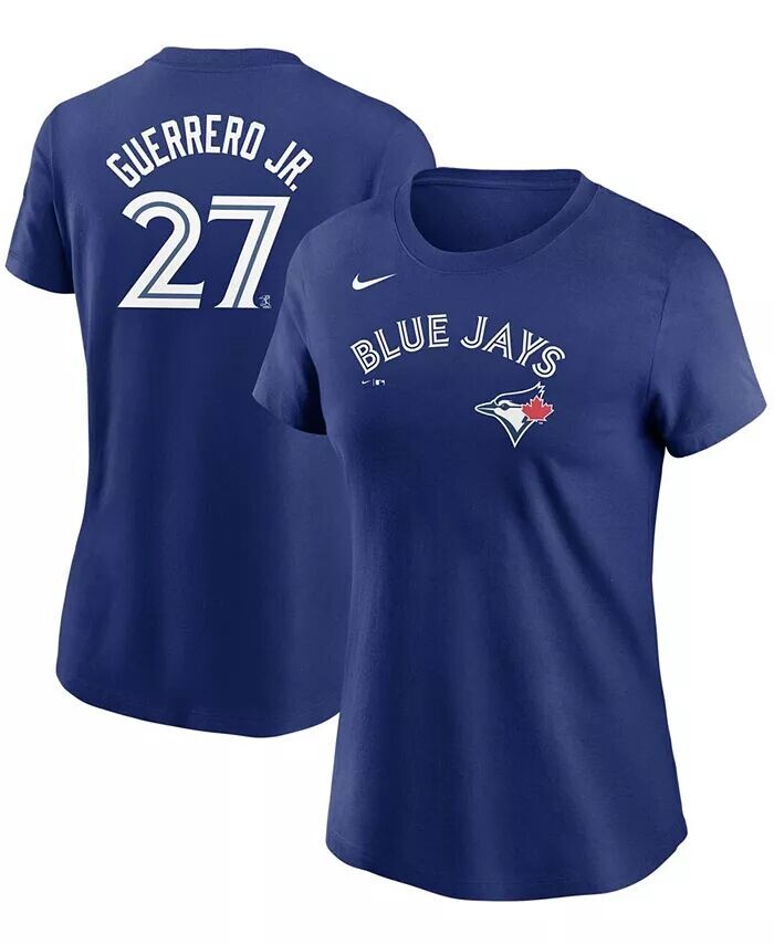 

Женская футболка с именем Владимира Герреро-младшего Royal Toronto Blue Jays Nike