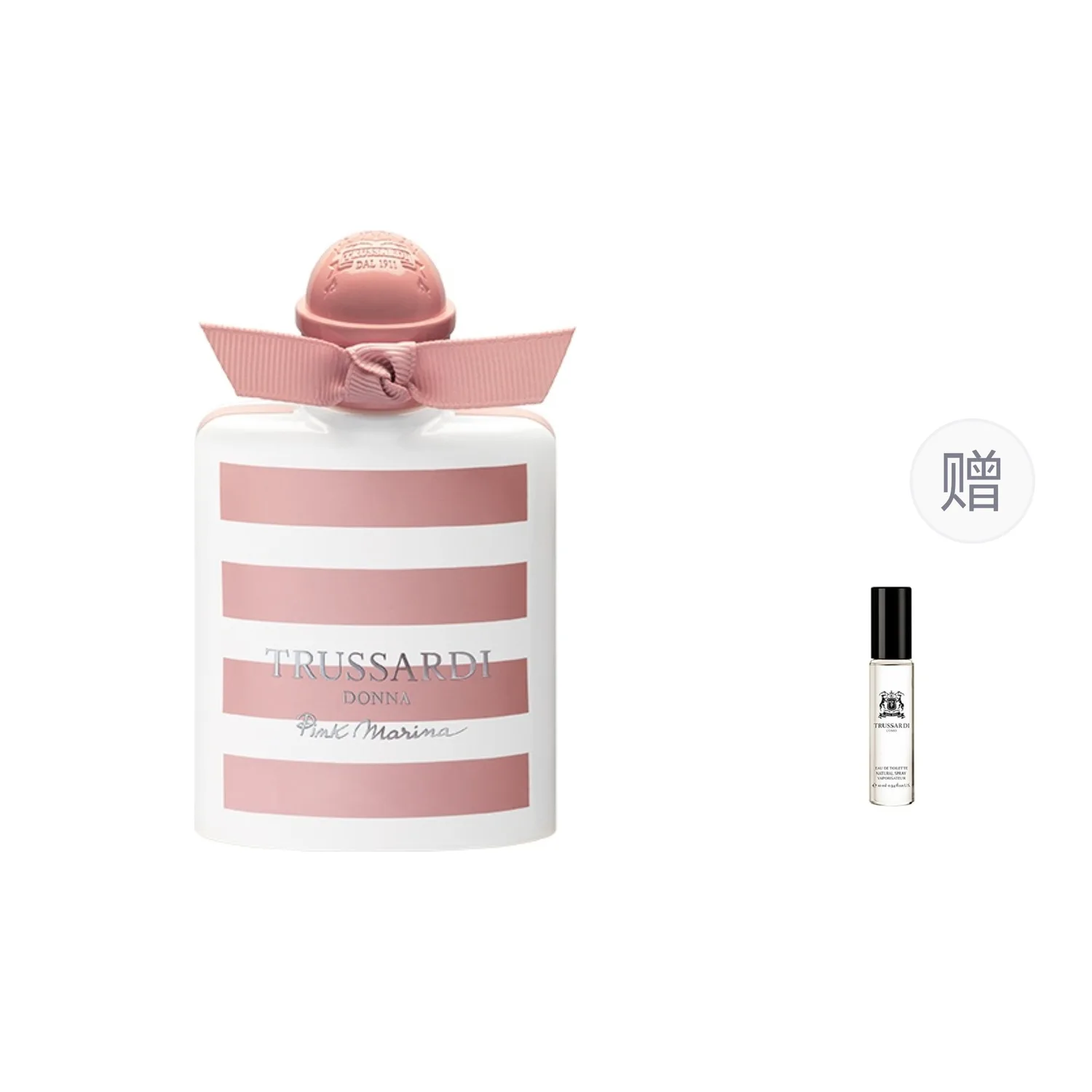 TRUSSARDI Женский парфюм Donna Pink Marina, зеленый цветочный аромат, туалетная вода, кедр и сандал, 30 мл/50 мл/100 мл, подарок на день рождения, 50ml+Random Fragrance 10ml