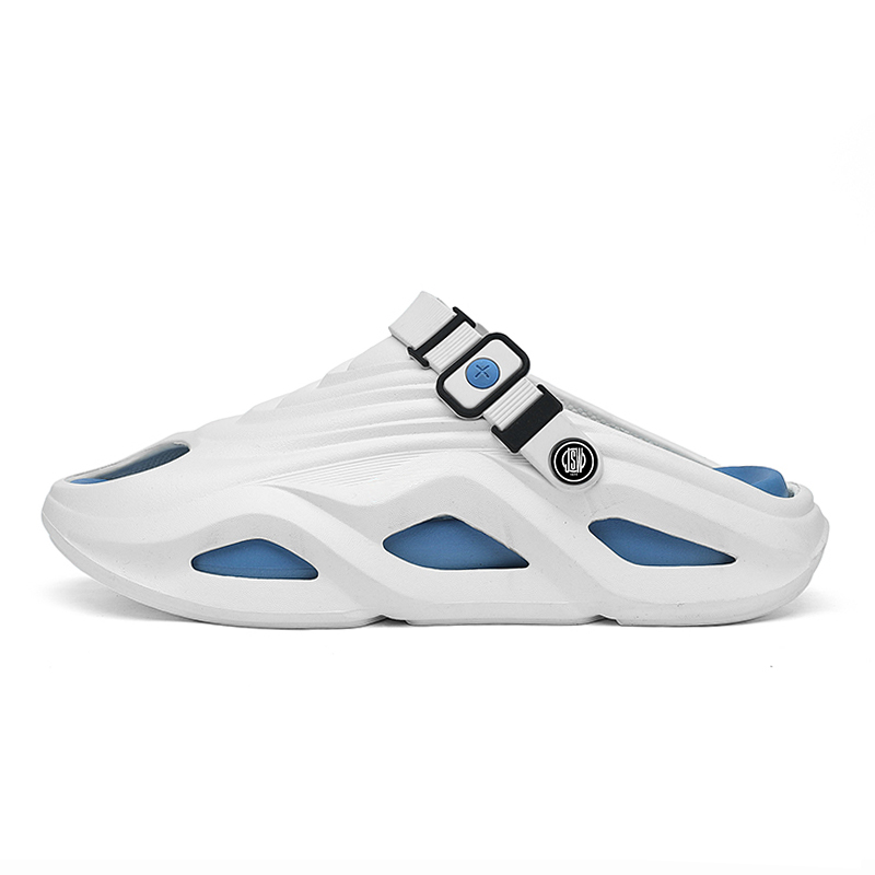 

JEANSWEST Мужские слайдеры EVA с защитой от запаха бело-голубые, цвет White Blue